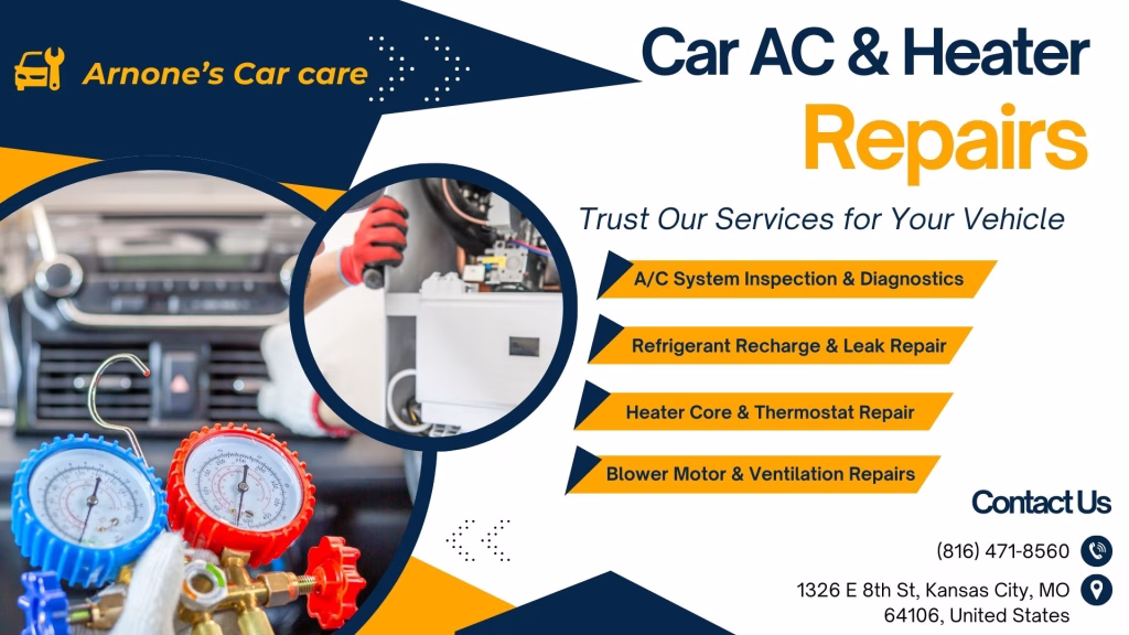 Auto AC & Heater Repair Services 1 Air Conditioning & Heating Repair Services at Arnone's Car Care