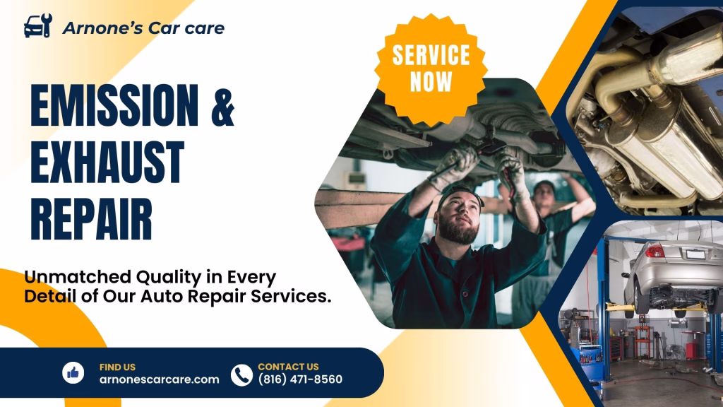 Exhaust & Emission Repair Services 1 Exhaust & Emission Repair services at Arnone's Car care