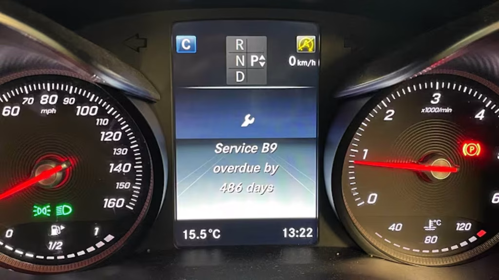 Mercedes B9 Service: Price, Timing, and Reset Guide 2 B9 Service Dashboard Warning Light