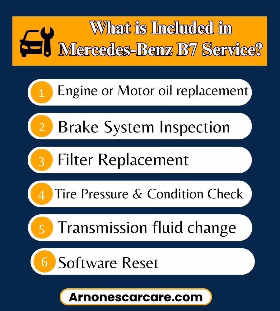 What is Included in Mercedes-Benz B7 Service