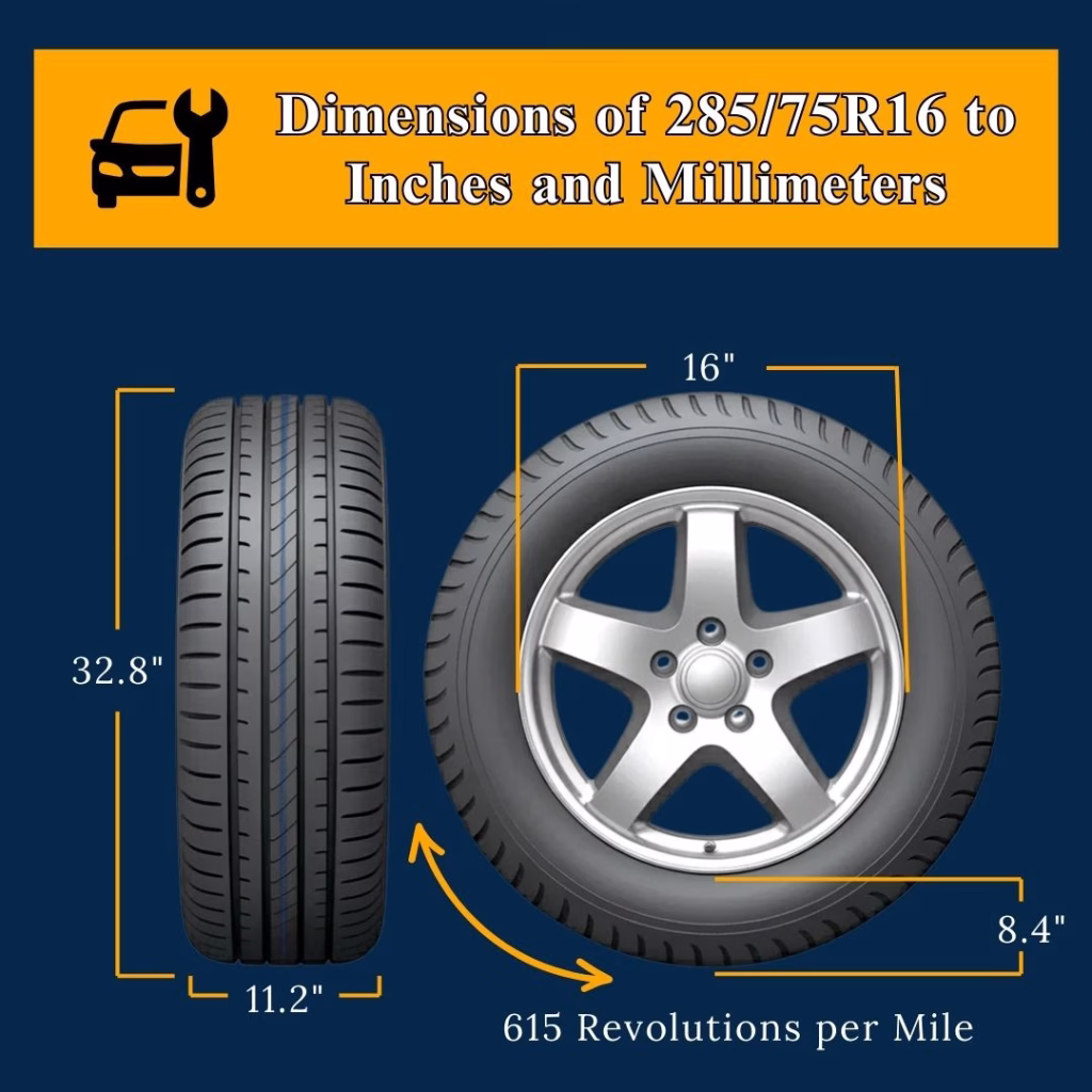 285/75R16 to Inches: Dimensions, Benefits, and Tire Guide 3 28575R16 to Inches