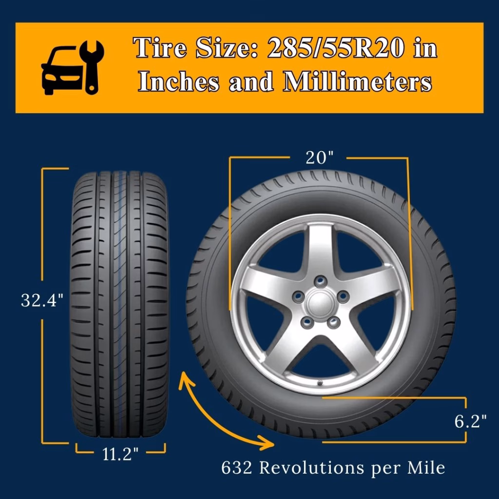 285/55R20 in Inches: Key Specifications, Performance, and Comparisons 2 285/55R20