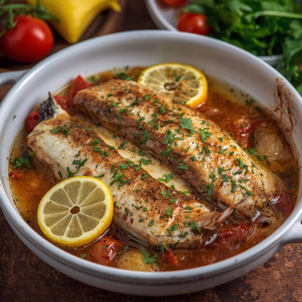 Mediterranean Baked Fish Recipe